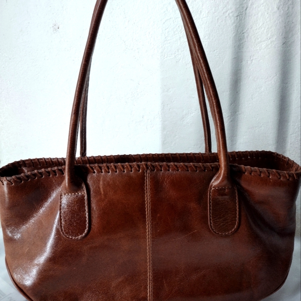 Cute brown leather handbag